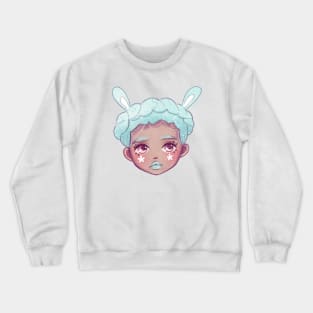 Bunny Girl Aqua Crewneck Sweatshirt